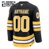 Lasten NHL Boston Bruins Pelipaita Custom 2025-26 Fanatics Premium Koti Musta